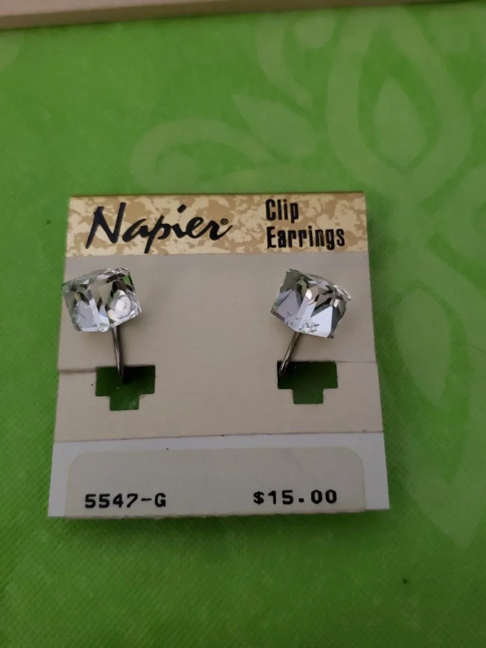 Vintage Napier Crystal Earrings